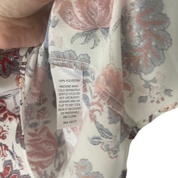 Adrienne Vittadini Women's Size Small Floral Boho Sleeveless Top - Picture 5 of 8